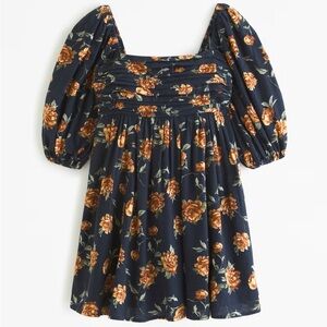 The A&F Emerson Linen-Blend Puff Sleeve Mini Dress